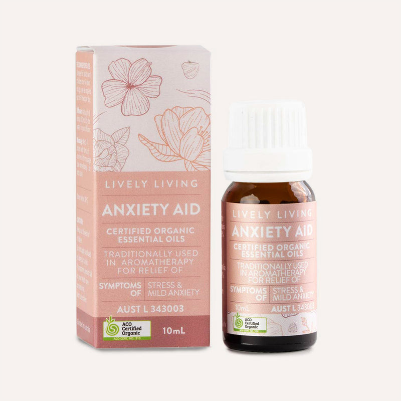 Anxiety Aid - Certified Organic Essential Oil Blend 10ml
