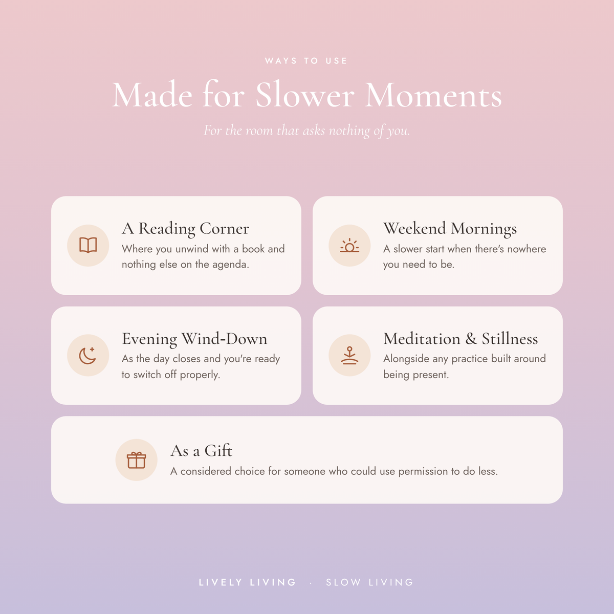 Ways to use Slow Living organic essential oil blend