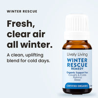 Winter Rescue organic essential oil: fresh, clear air all winter