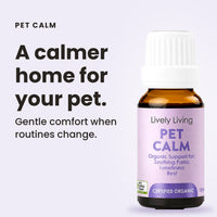 Pet Calm organic essential oil: a calmer home for your pet