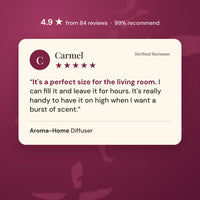 Five star customer review of the Aroma-Home diffuser