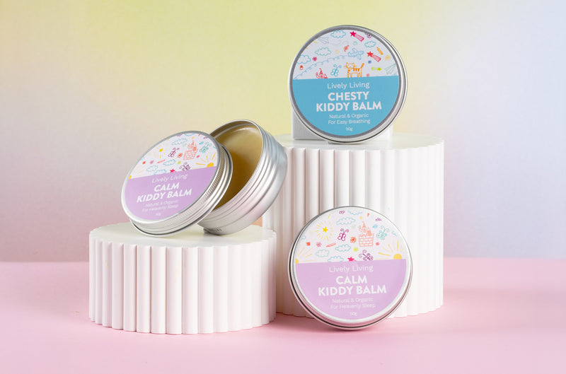 Chesty Kiddy Balm with two Calm Kiddy Balms