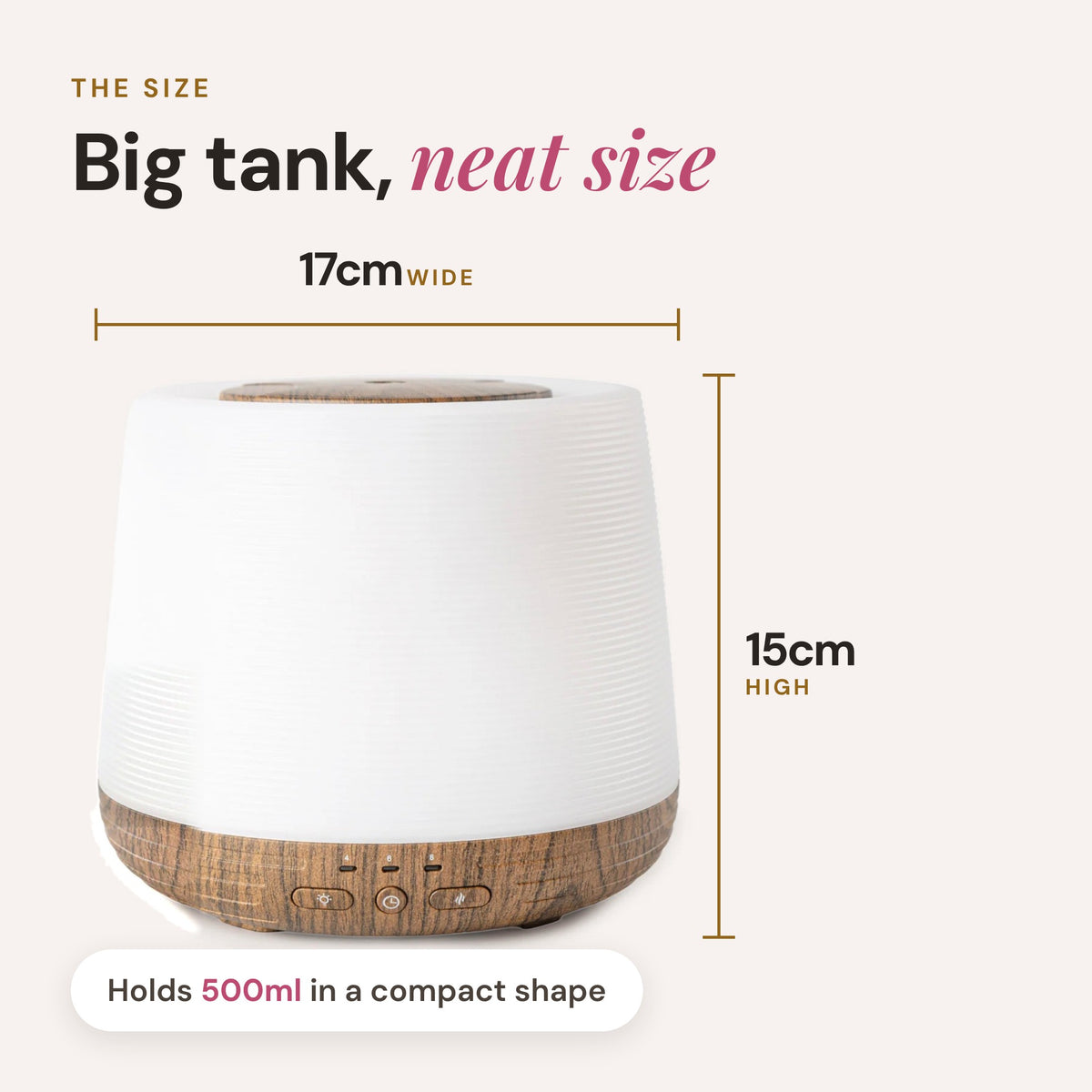 Aroma-Home diffuser size and dimensions