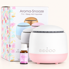 Aroma-Snooze 7 in 1 Sleep Aid Humidifier + Oil Bundle