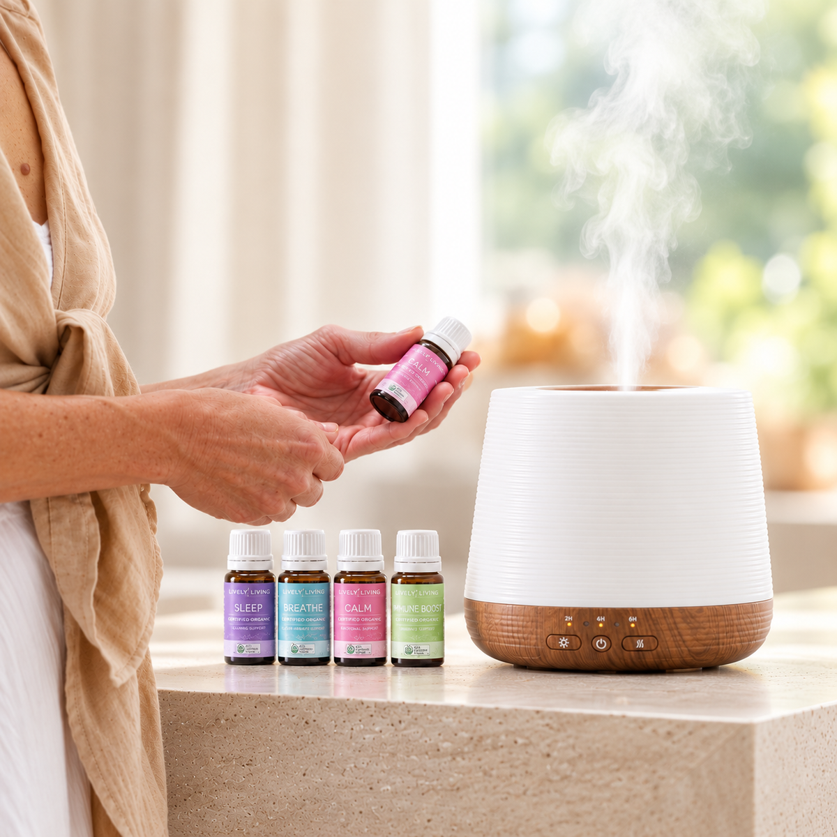 Aroma-Home Diffuser 500ml + Bonus Immune Oil