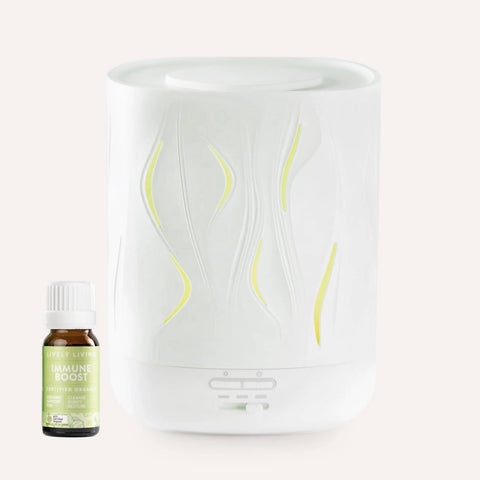 Aroma-Cloud Humidifier Diffuser + Breathe Oil