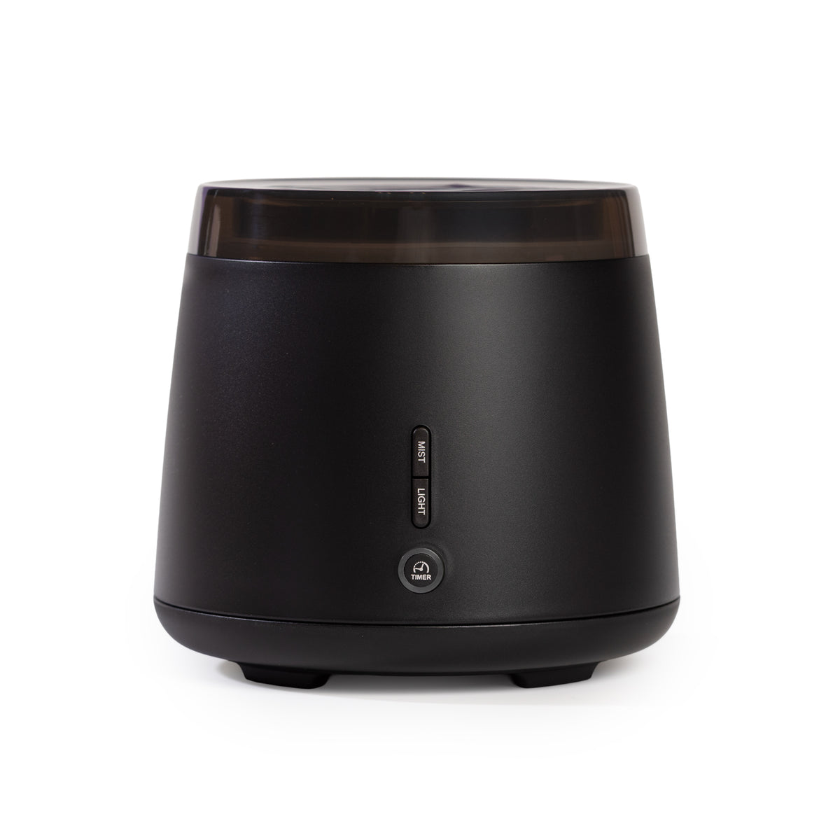 Black humidifier on a white background