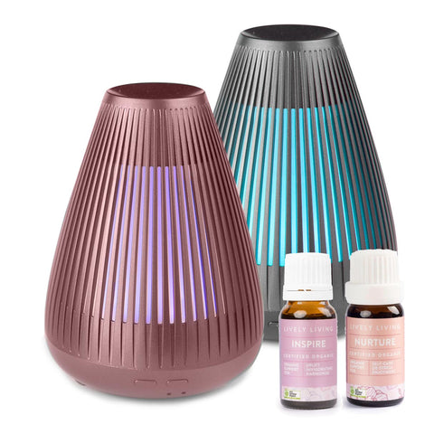 Aroma-Flare Diffuser Duo + Essential Oils kit