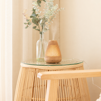 diffuser in wood with light 