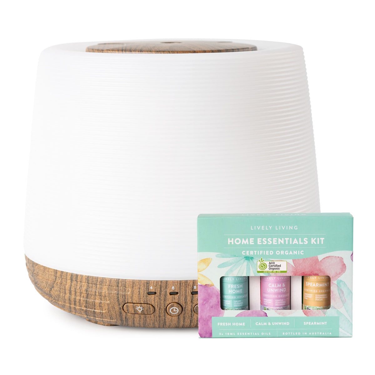 Aroma-Home Diffuser + Home Essentials