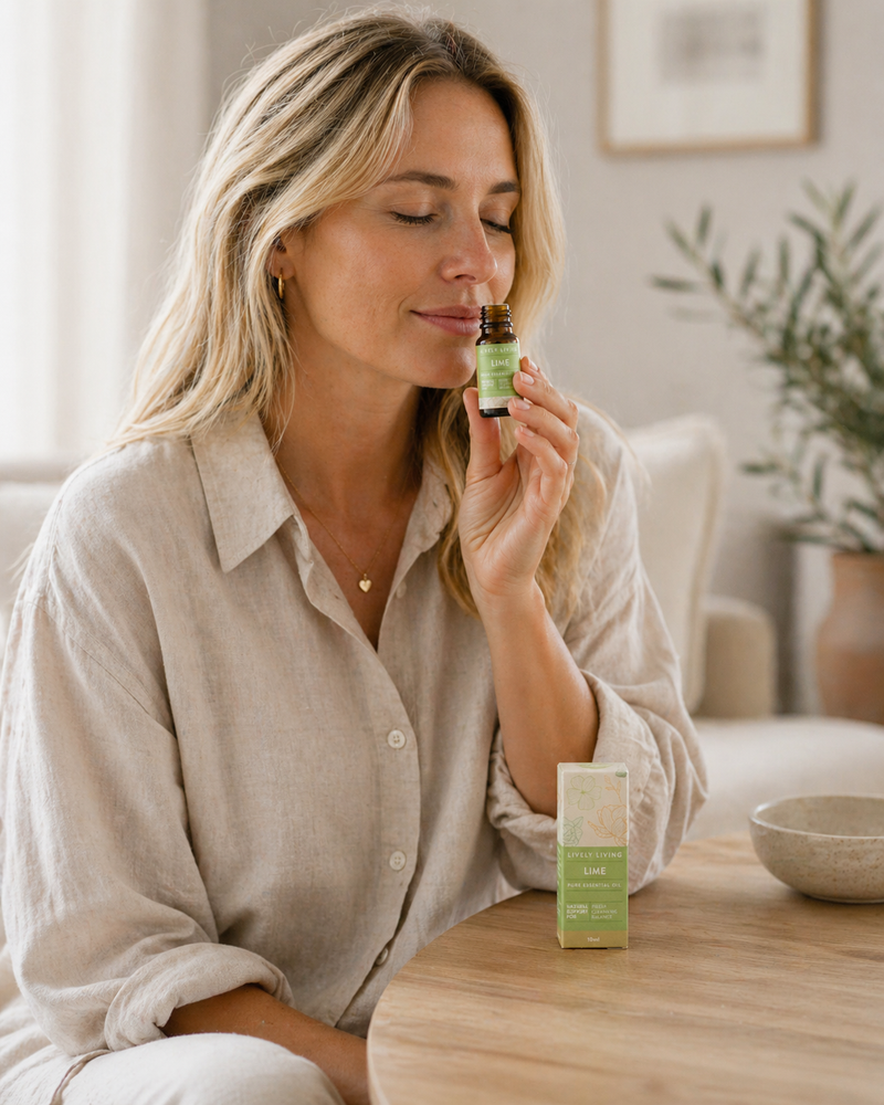 Lime essential oil for focus clarity alertness 