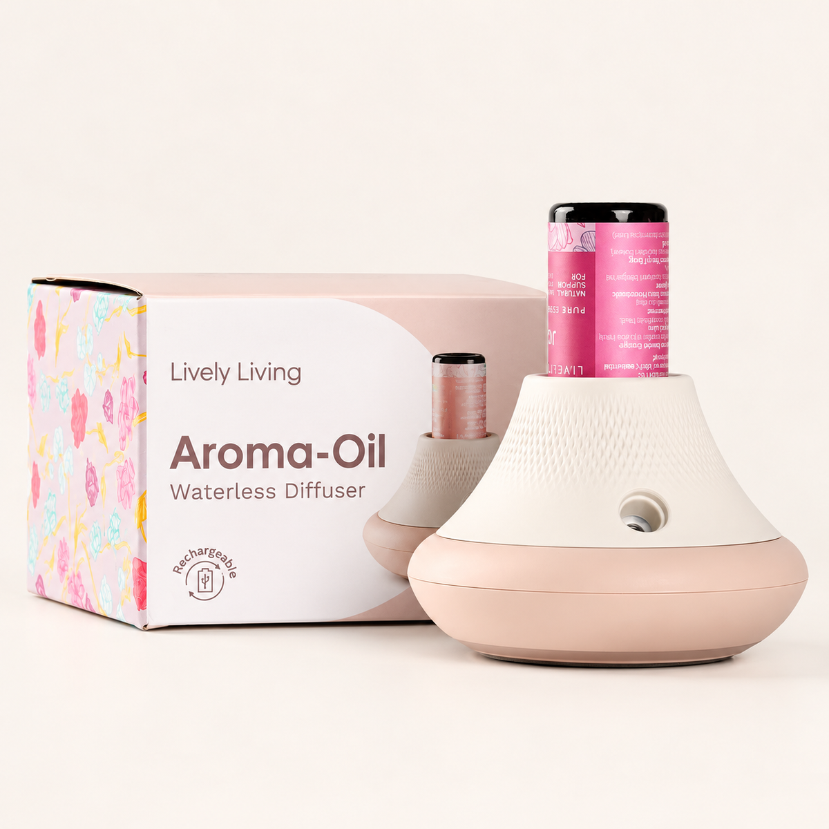 Aroma-Oil Waterless Diffuser + Oil
