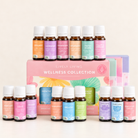 Lively Living Wellness Collection with Breathe, Grapefruit and Immune Boost, surrounded by the wider certified organic oil range