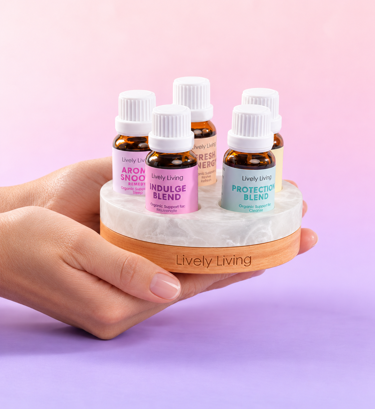 Signature Essential Oil Collection + Stand