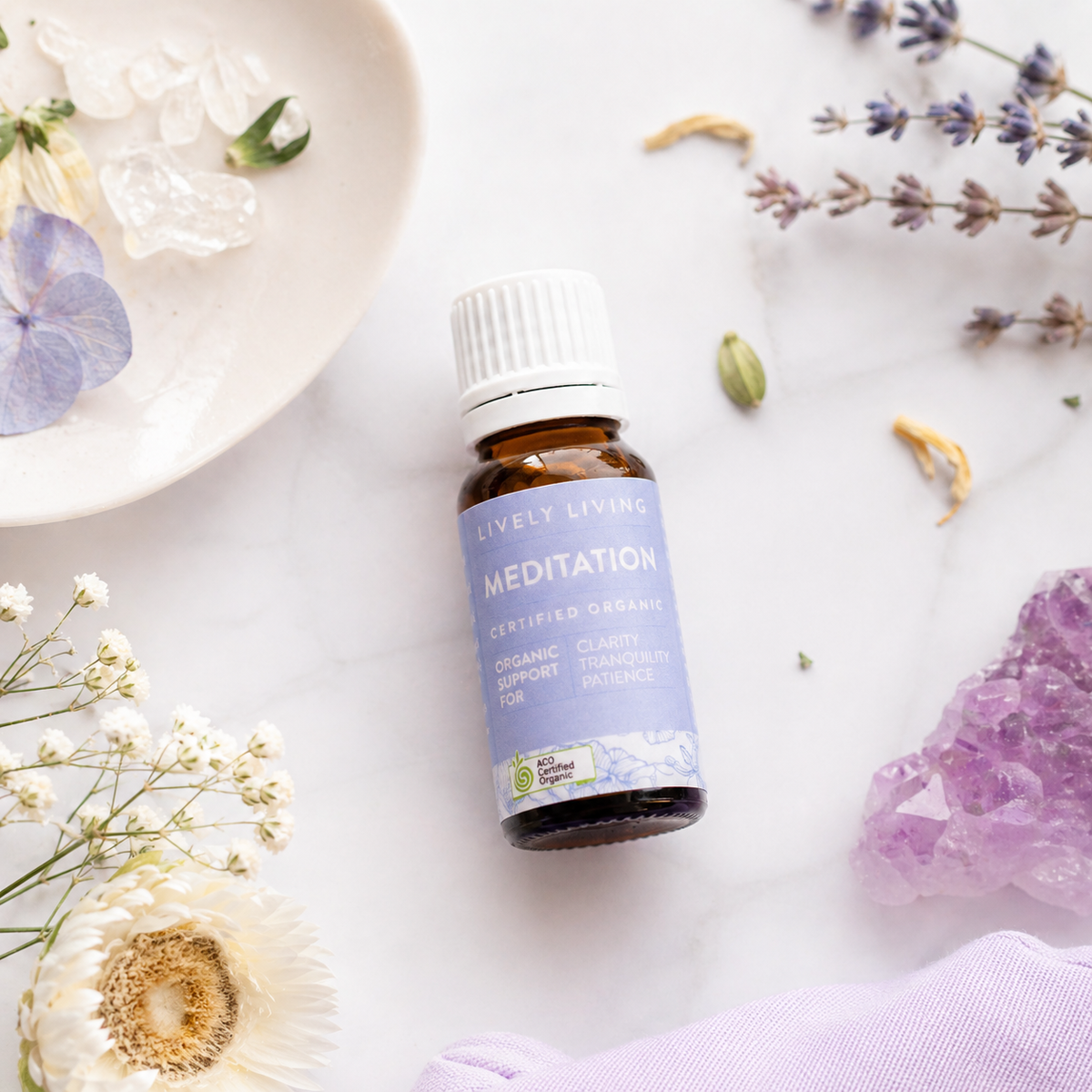 Meditation - Certified Organic Essential Oil Blend 10ml