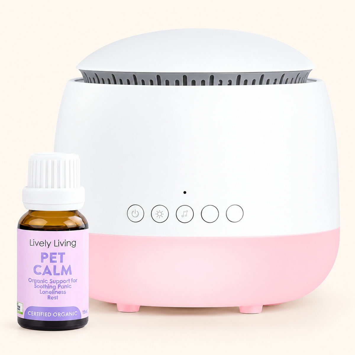 Anxious Pet Calming Diffuser & Organic Oil Bundle