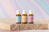 Renewal essential oil Trio on stone