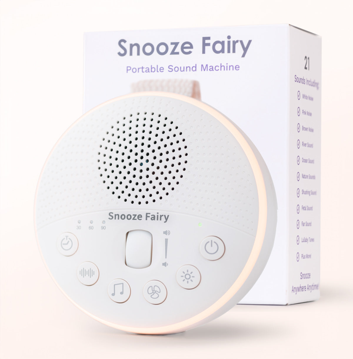 Snooze Fairy Portable White Noise Machine 