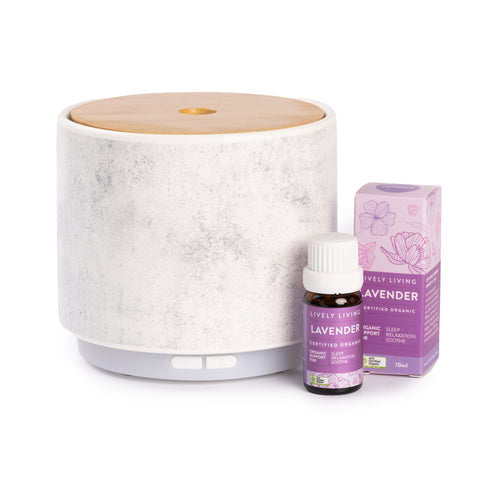 Aroma-Stone + Organic Lavender oil 