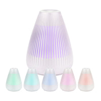 Aroma-Flare White from Lively Living. in white with interchangeable colour options placed below. 