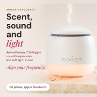 Aroma-Frequency Calm Bundle, align your frequency with sound, scent and light