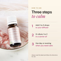 How to use Anxiety Aid essential oil: 2 to 5 drops in a diffuser or diluted in a carrier oil. Always read the label and follow the directions for use