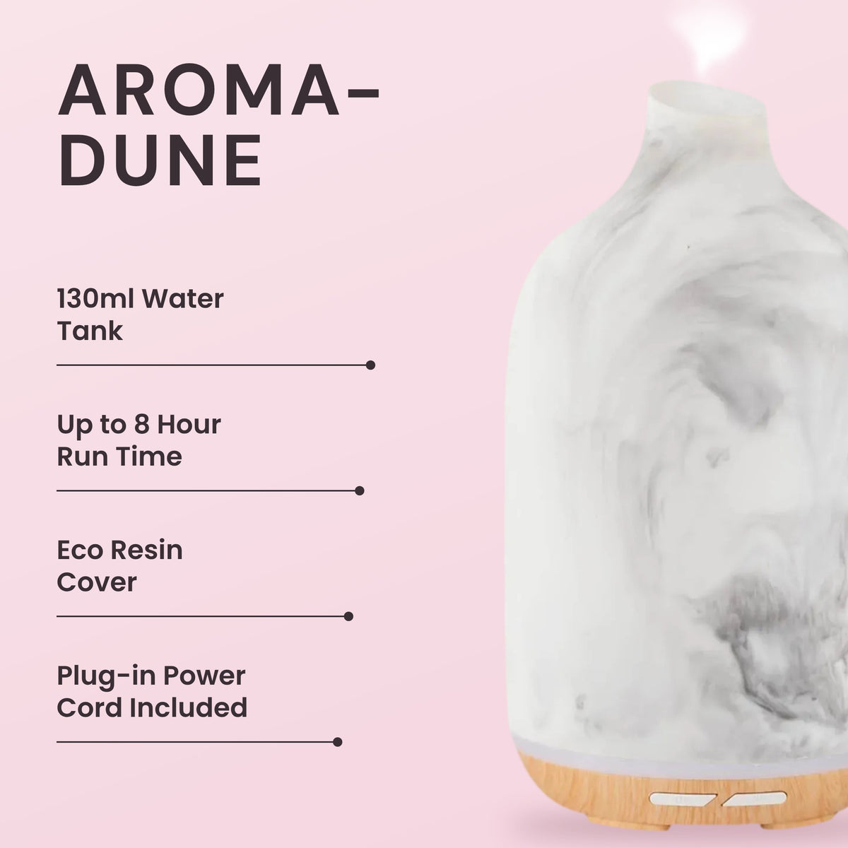 Aroma-Dune Diffuser key features