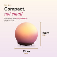 Aroma-Halo diffuser size and dimensions