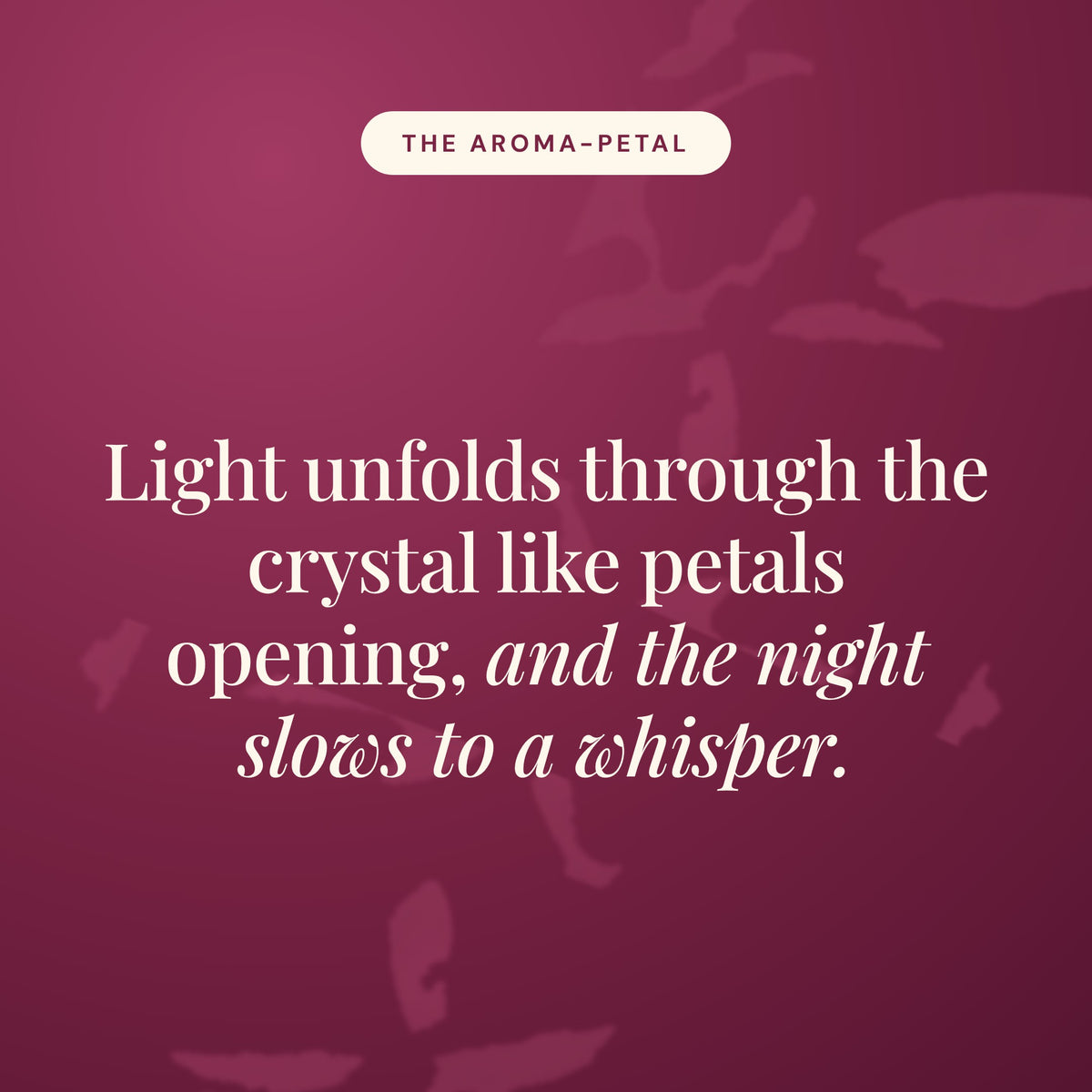 Aroma-Petal Crystal Light Diffuser