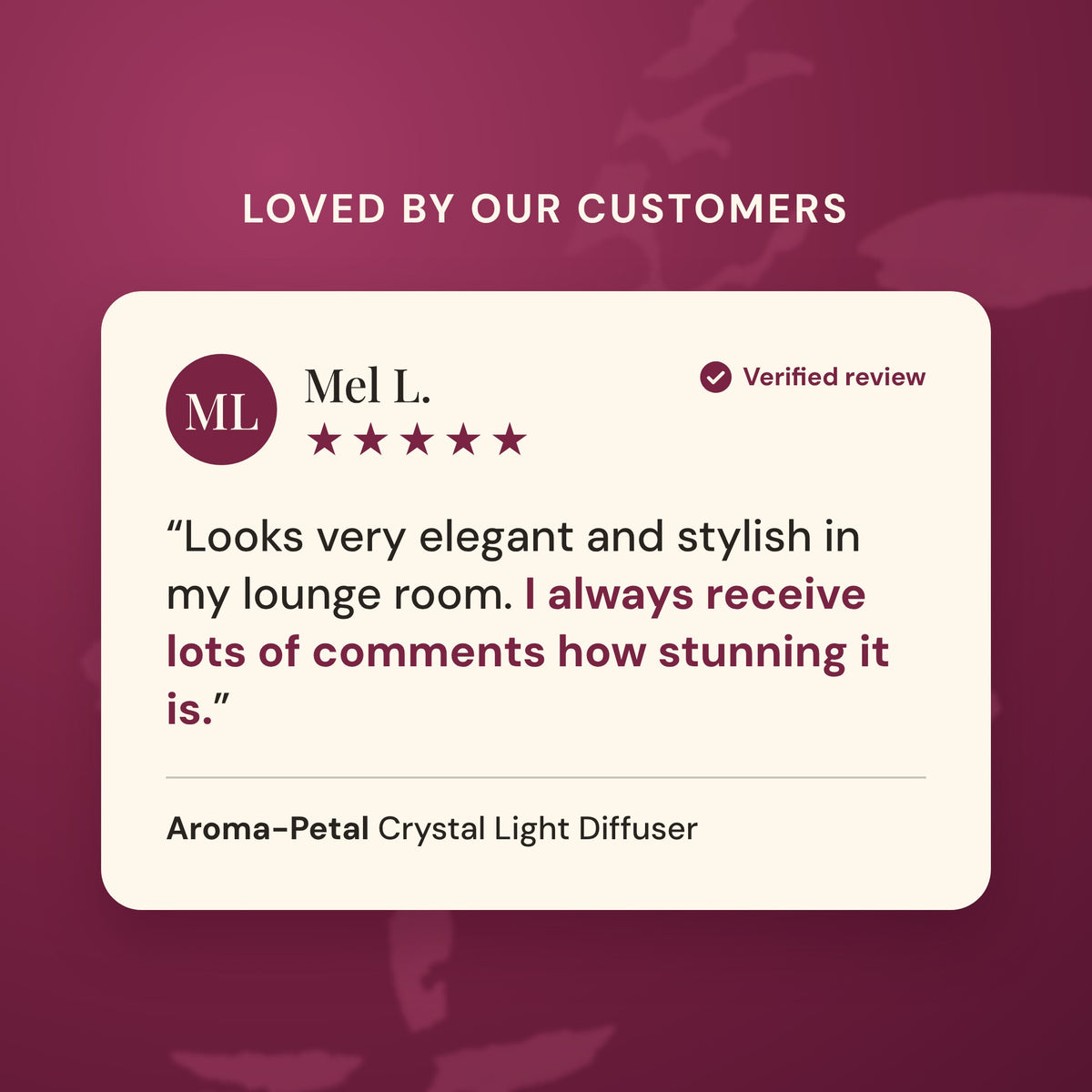 Aroma-Petal Crystal Light Diffuser