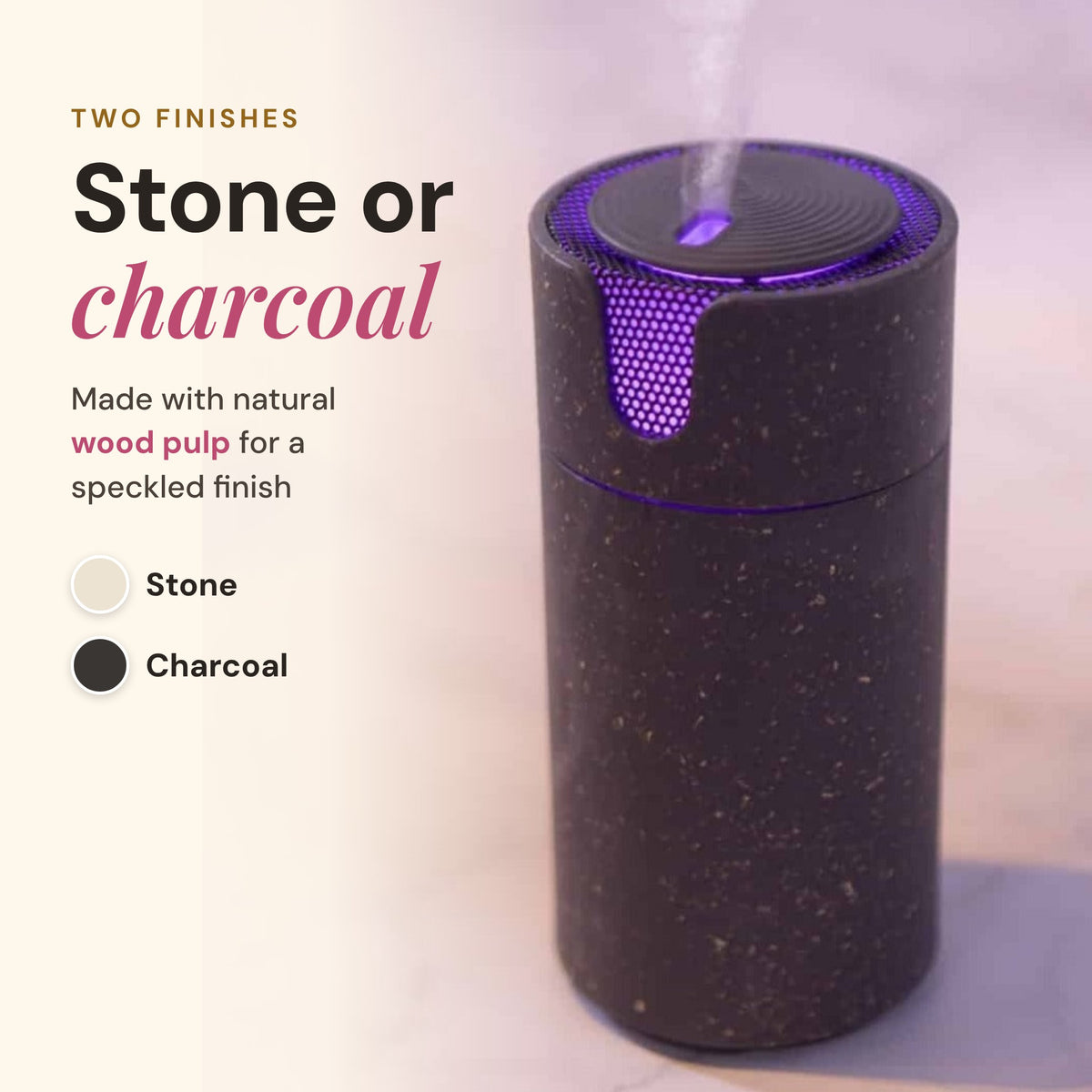 Aroma-Recharge cordless diffuser colour finishes
