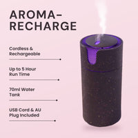 Aroma-Recharge Cordless Diffuser key features
