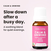 Calm & Unwind essential oil: slow down after a busy day