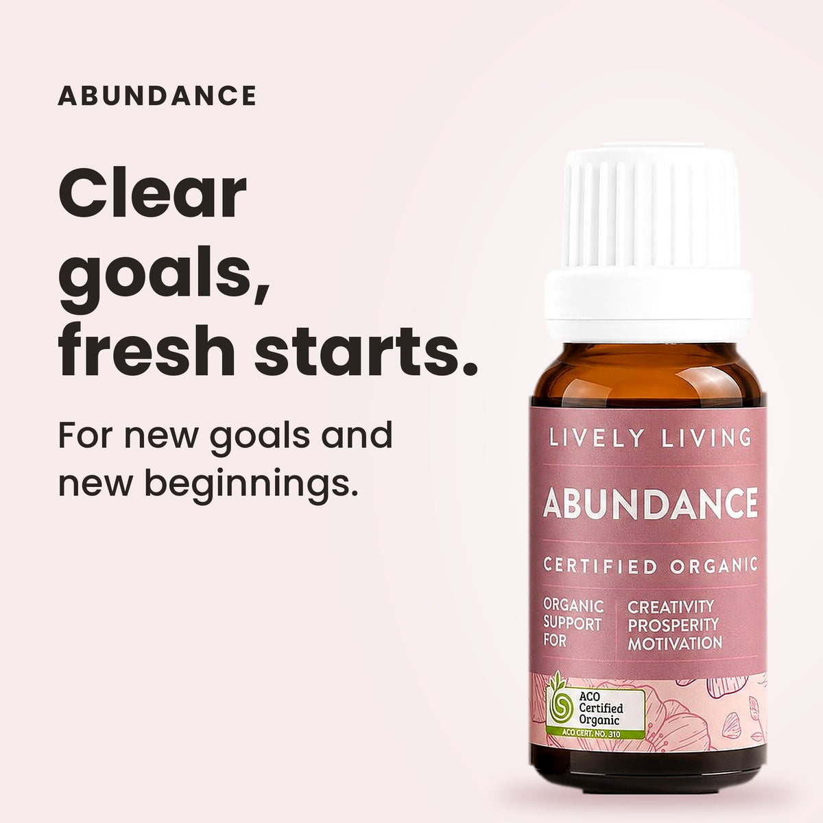 Abundance essential oil: clear goals, fresh starts