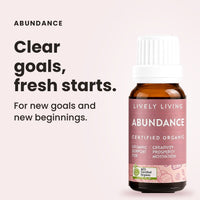 Abundance essential oil: clear goals, fresh starts
