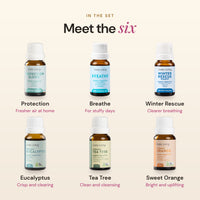 Breathe Clean Essential Oil Collection - 6 x15mls