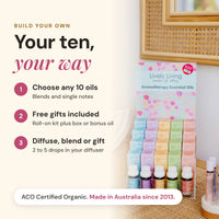 Build Your Own 10-Pack Organic Essential Oil Gift Set + Free Gift