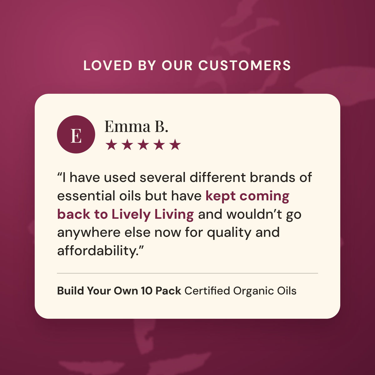 Build Your Own 10-Pack Organic Essential Oil Gift Set + Free Gift