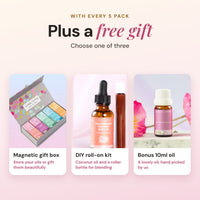 Build Your Own 5 Pack: Certified Organic Essential Oils + Bonus Gift
