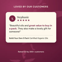 Build Your Own 5 Pack: Certified Organic Essential Oils + Bonus Gift