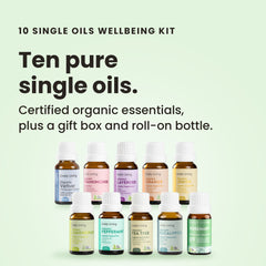 10 x Organic Single Oils Wellbeing Kit