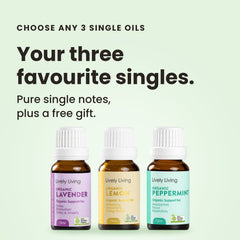Choose Any 3 Single Note Essential Oils Gift Set + Gift