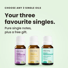 Choose Any 3 Single Note Essential Oils Gift Set + Gift