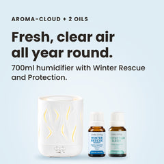 Aroma-Cloud Humidifier + Winter & Protection Oils