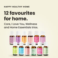 Happy Healthy Home Collection: 12 oils from the Core, I Love You, Wellness and Home Essentials trios