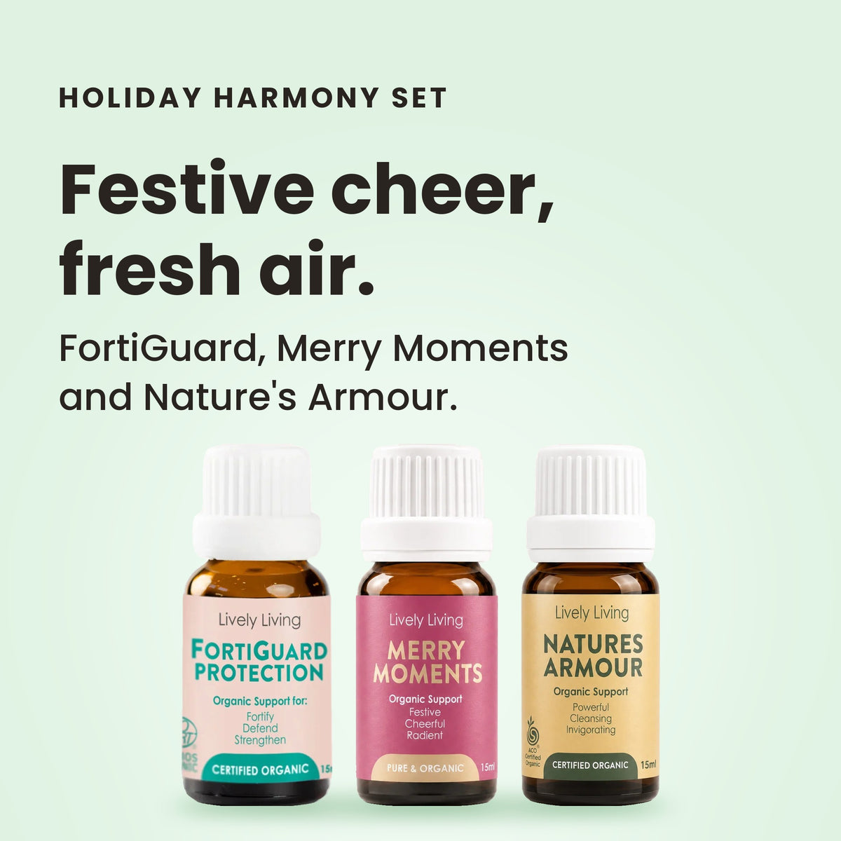 Holiday Harmony Set: FortiGuard, Merry Moments and Nature's Armour