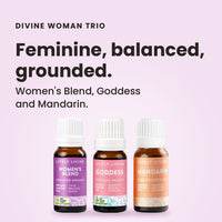Divine Woman Trio essential oils: feminine, balanced, grounded