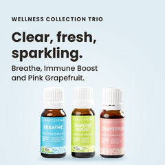Wellness Collection Essential Oil Trio - Breathe, Immune, Grapefruit