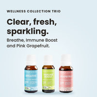 Wellness Collection Trio essential oils: clear, fresh, sparkling