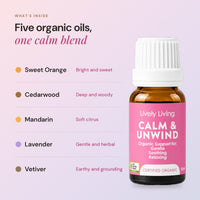 Calm & Unwind ACO Certified Organic Essential Oil 15ml